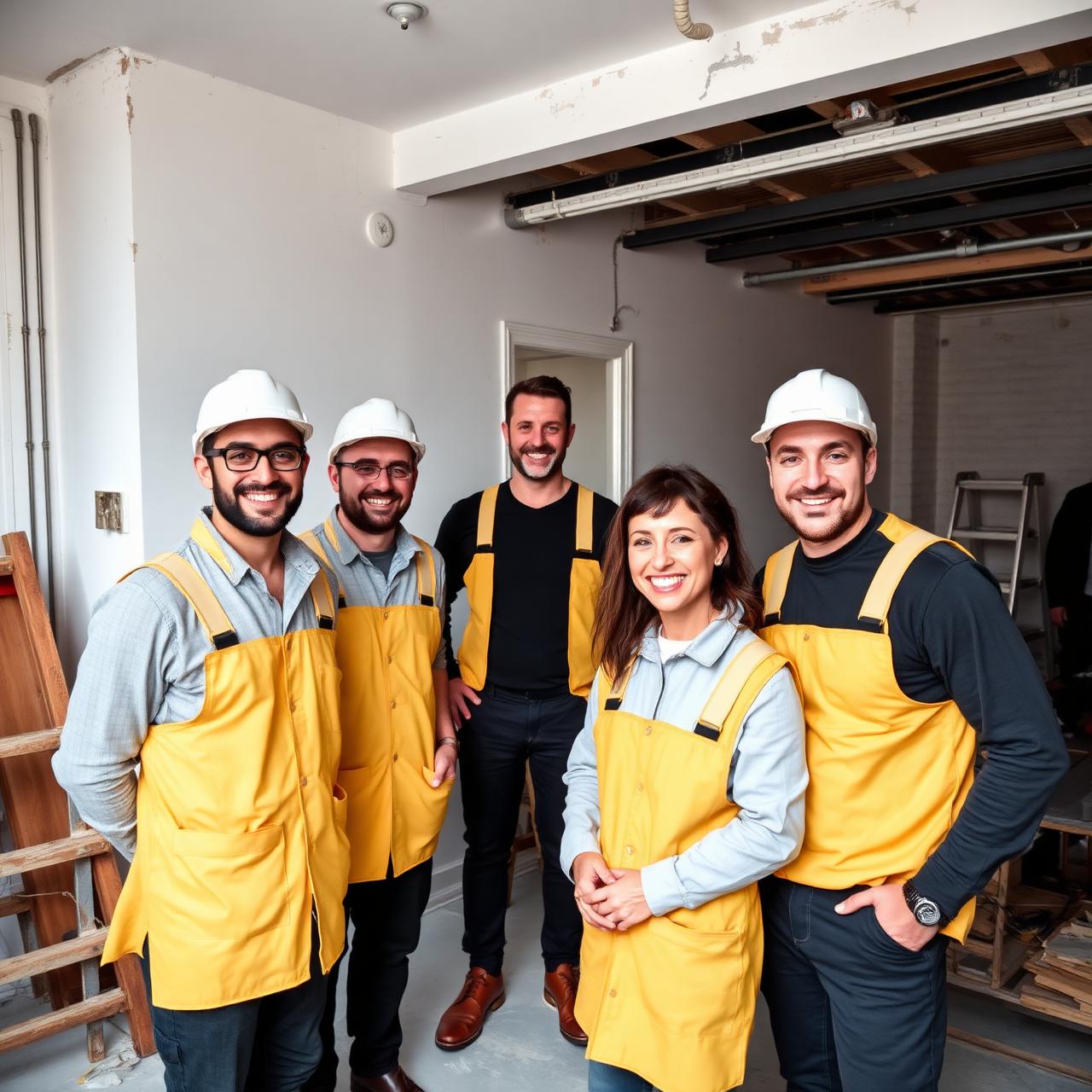 L'équipe MA Rénovation sur un chantier